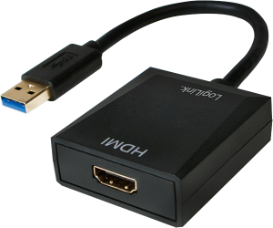 Adapter USB LogiLink USB - HDMI Czarny  (UA0233) 1