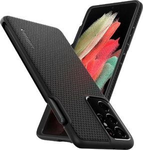 Spigen Etui Spigen Liquid Air Pen do Samsung Galaxy S21 Ultra Matte Black 8