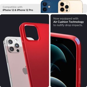 Spigen Etui Spigen Thin Fit do iPhone 12 / 12 Pro Red 12