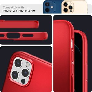 Spigen Etui Spigen Thin Fit do iPhone 12 / 12 Pro Red 14