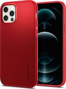 Spigen Etui Spigen Thin Fit do iPhone 12 / 12 Pro Red 2