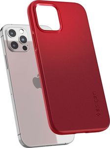 Spigen Etui Spigen Thin Fit do iPhone 12 / 12 Pro Red 10