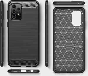 Tech-Protect Etui Tpucarbon do Samsung Galaxy A52 LTE/5G Black 5