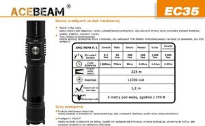 Latarka Acebeam Latarka Acebeam EC35-XPL - Black 10