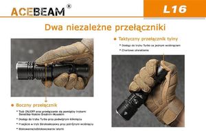 Latarka Acebeam Latarka L16 CREE XHP35 HI LED 6
