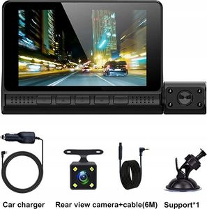 Wideorejestrator Farrot rejestrator jazdy 3 kamery cofania ekran dotykowy 6