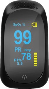 Pulsoksymetr Aludra Medyczny pulsoksymetr palcowy iMDK C101A2 biały, nasycenie krwi tlenem 6