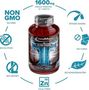 IronMaxx Tribulus Ultra Strong 90 tab. Testosteron, Libido 2