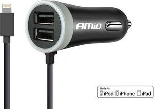 Ładowarka AMiO PCH PRO-02 Jednoczęściowa 2x USB-A 2.4 A  (AMI-02057) 1