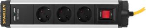 Listwa zasilająca Stanley przeciwprzepięciowa 3 gniazd 2 m biało-czarna 2