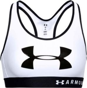 Under Armour Under Armour Mid Keyhole Graphic Bra 1344333-100 białe XS 1