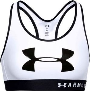 Under Armour Under Armour Mid Keyhole Graphic Bra 1344333-100 białe S 1