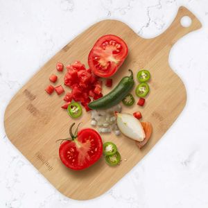 Deska do krojenia KingHoff z rączką bambusowa 2