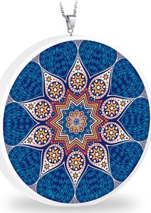 GANELLI Jewelry & handmade GANELLI Wisiorek Ceramiczne Orientalne Motywy - Mandala Tybet (niebieski 2) 1