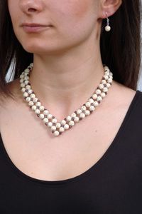 GANELLI Jewelry & handmade Zestaw biżuterii GANELLI - naszyjnik i kolczyki z kamieni półszlachetnych Ametyst, Howlit 2