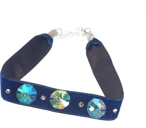 GANELLI Jewelry & handmade Choker GANELLI Choker od Swarovski Elements Crystals -niebieski 1