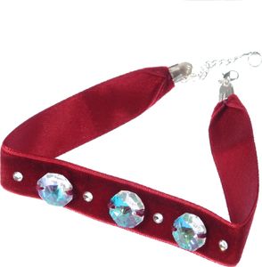 GANELLI Jewelry & handmade Choker GANELLI Choker od Swarovski Elements Crystals - czerwony 1