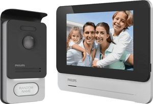 Philips Philips WelcomeEye Touch, Zestaw wideodomofonowy, bezsłuchawkowy, kolor, LCD 7, dotykowy, menu OSD, sterowanie bramą, RF,531101 1