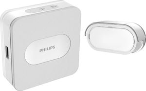 Philips Philips WelcomeBell Plugin dzwonek bezprzewodowy, 4 melodie, ładowarka USB, zakres działania max. 300m,531115 1