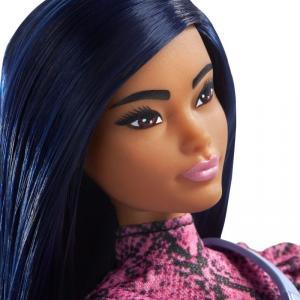 Lalka Barbie Mattel Fashionistas Modna przyjaciółka - Wężowa sukienka (FBR37/GXY99) 3
