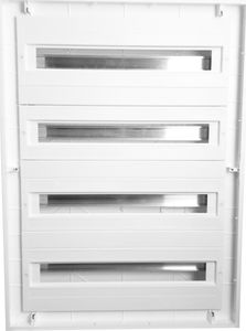 Elektro-Plast Rozdzielnica modułowa 4x24 podtynkowa IP54 DARP-96 drzwu alum. biały 9.424 4