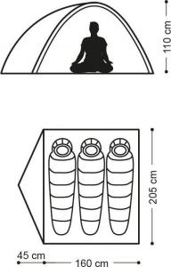 Namiot turystyczny Naturehike P-series 3 UV zielony 2
