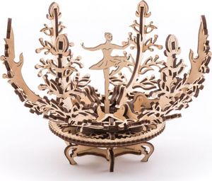 UGEARS UGEARS Puzzle 3D Szkatułka-Kwiat Drewniany Model mechaniczny do składania 2