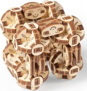 UGEARS UGEARS Puzzle 3D Sześcian sferyczny / Flexi-Cubus Drewniany Model mechaniczny do składania 1