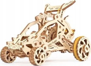 UGEARS UGEARS Puzzle 3D Mini Buggy Drewniany Model mechaniczny do składania 1