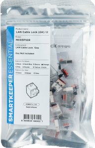 Smartkeeper SMARTKEEPER Basic LAN Cable Lock 12 - 12x záslepka, oranžová 1
