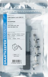 Smartkeeper SMARTKEEPER Basic LAN Cable Lock 5 - 1x klíč + 5x záslepka, černá 1