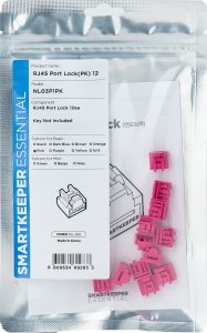 Smartkeeper SMARTKEEPER Basic RJ45 Port Lock 12 - 12x záslepka, růžová 1