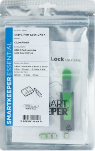 Smartkeeper SMARTKEEPER Mini USB Port Lock Type C 4 - 1x klíč + 4x záslepka, zelená 1