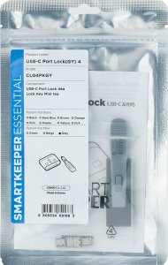 Smartkeeper SMARTKEEPER Mini USB Port Lock Type C 4 - 1x klíč + 4x záslepka, šedá 1
