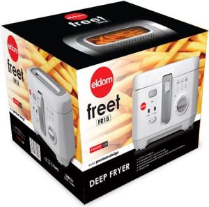 Frytownica ELDOM FR18 (2,5 l; 0,5 kg; 1800W; kolor biały) (FR18) - AGDELDFRY0001 3
