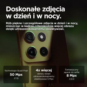 Smartfon Motorola Moto G15 8/256GB Zielony  (PB6G0002PL) + FlexibleGlass 6