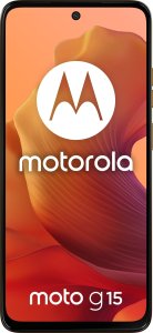 Smartfon Motorola Moto G15 8/128GB Pomarańczowy  (PB6E0015PL) + FlexibleGlass 2