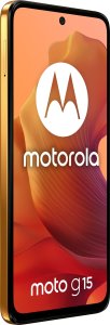 Smartfon Motorola Moto G15 8/128GB Pomarańczowy  (PB6E0015PL) + FlexibleGlass 3