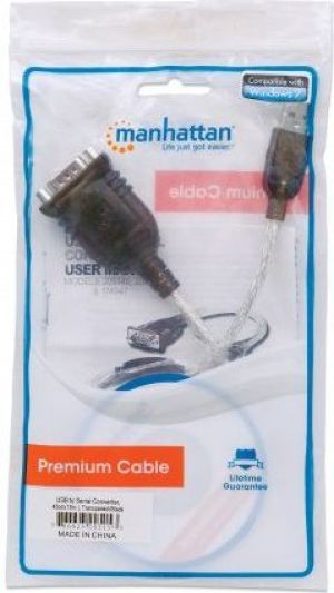 Kabel USB Manhattan USB-A - RS-232 0.45 m Przezroczysty (205153) 6