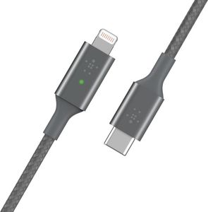 Kabel USB Belkin USB-C - Lightning 1.2 m Szary (CAA006BT04GR) 3