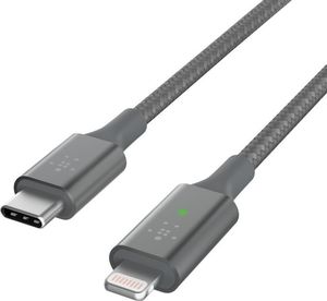 Kabel USB Belkin USB-C - Lightning 1.2 m Szary (CAA006BT04GR) 4