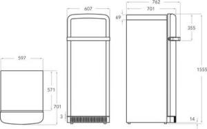 Lodówka KitchenAid KCFMA 60150L 3