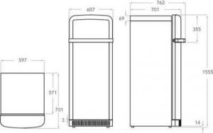 Lodówka KitchenAid KCFME 60150L 3