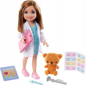 Lalka Barbie Mattel Barbie Chelsea Bądź kim chcesz weterynarz 1