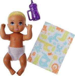 Lalka Barbie Mattel Barbie Niemowlak blond włosy+fioletowa butelka 1