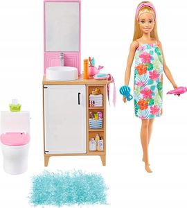 Lalka Barbie Mattel Barbie łazienka+lalka 1