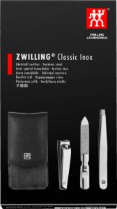 Zwilling Zwilling CLASSIC INOX Neat's leather case, black, 3 pc 2