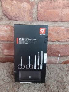 Zwilling CLASSIC INOX black Push Button Leather Case, 5 pcs. 6