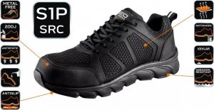 Neo Półbuty robocze S1P SRC, podnosek kompozytowy, wkładka kevlarowa, rozmiar 39 2