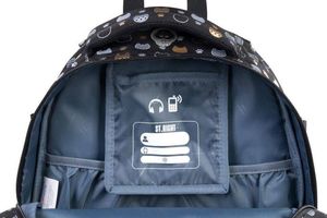 St. Majewski Plecak 4-komorowy STRIGHT BP-01 Golden Cats / Złote Kotki mkml MAJEWSKI 9